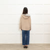 Madeleine Oatmeal Knit Zip Up Hoodie