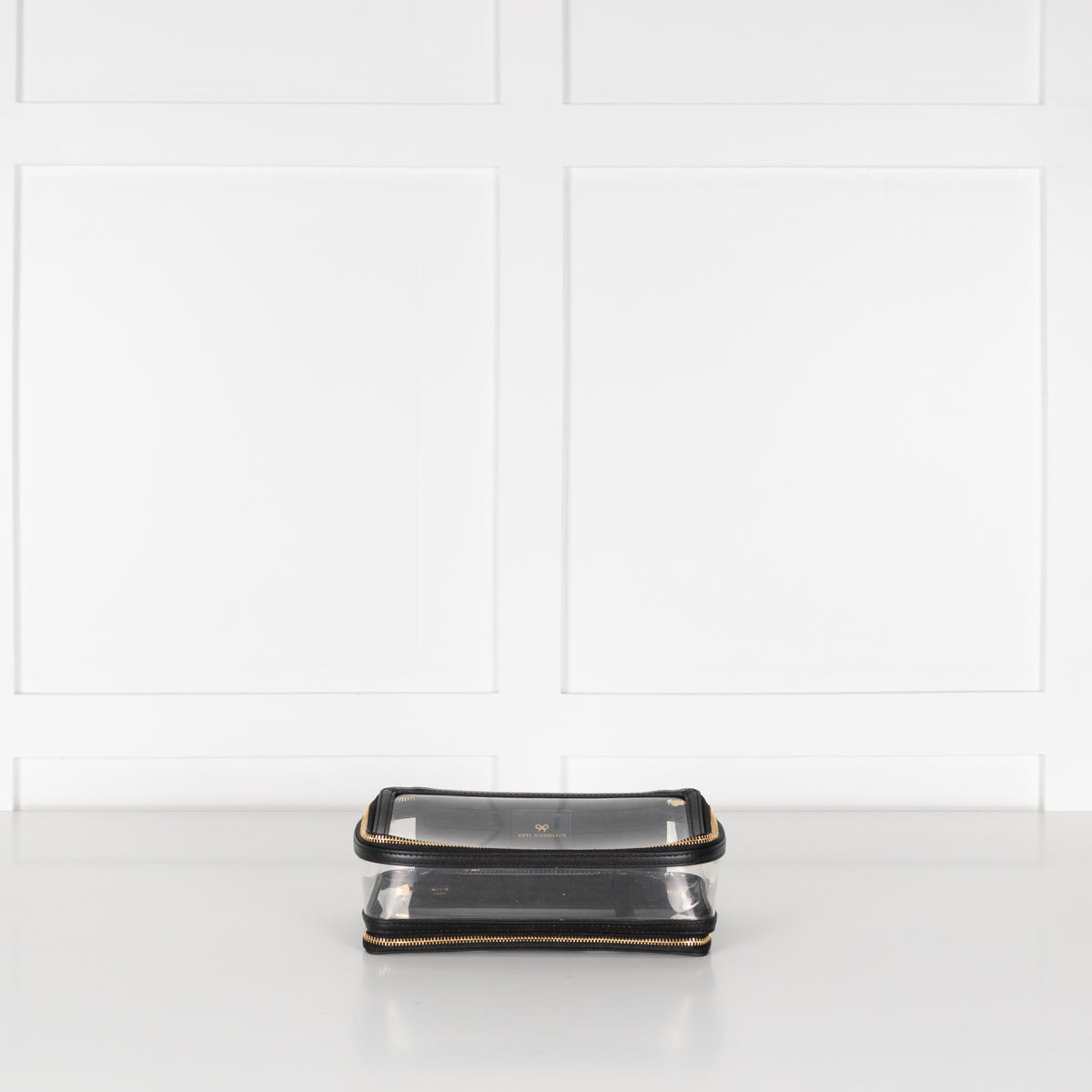 Anya Hindmarch Black Touch Down Makeup Bag