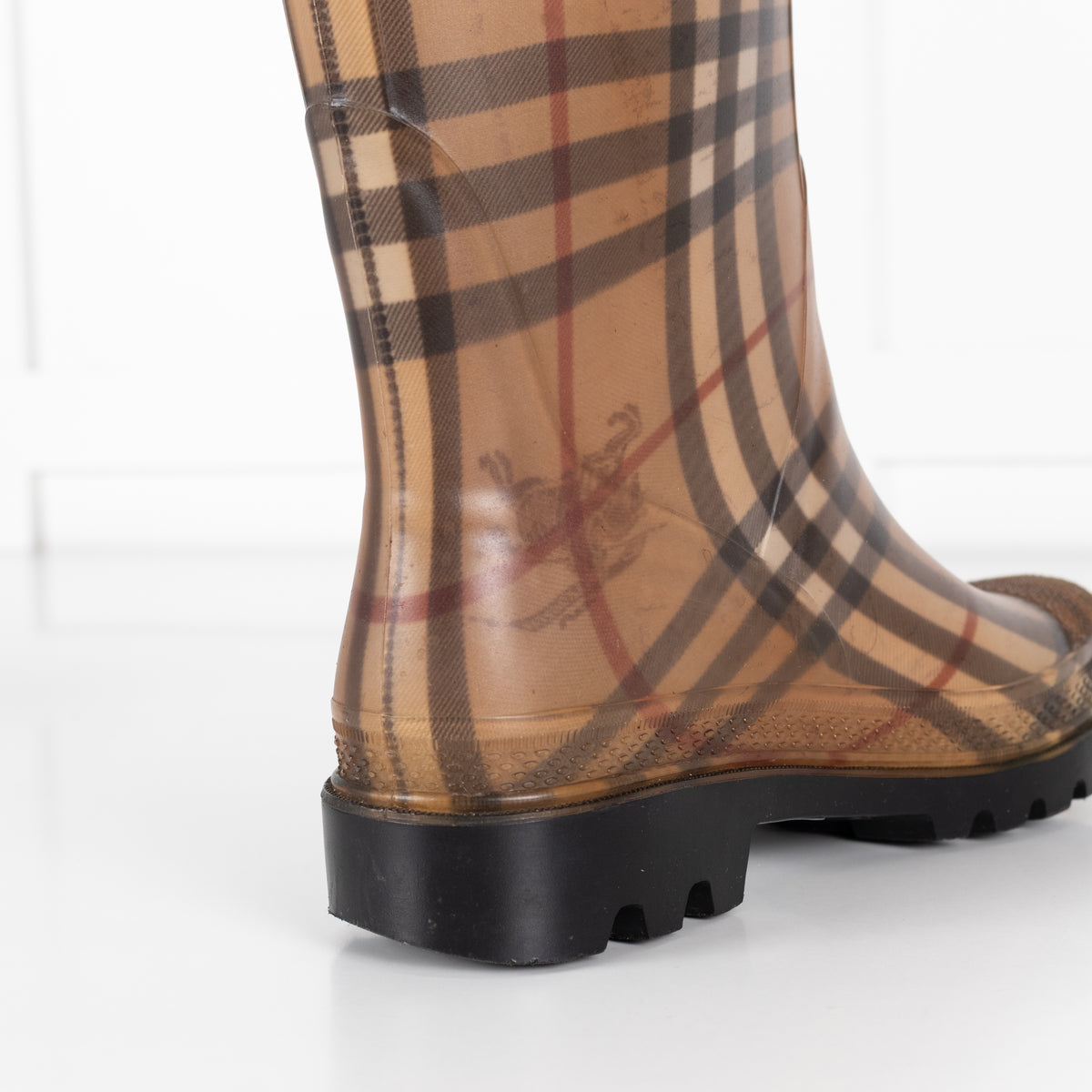 Burberry Haymarket Rainboots