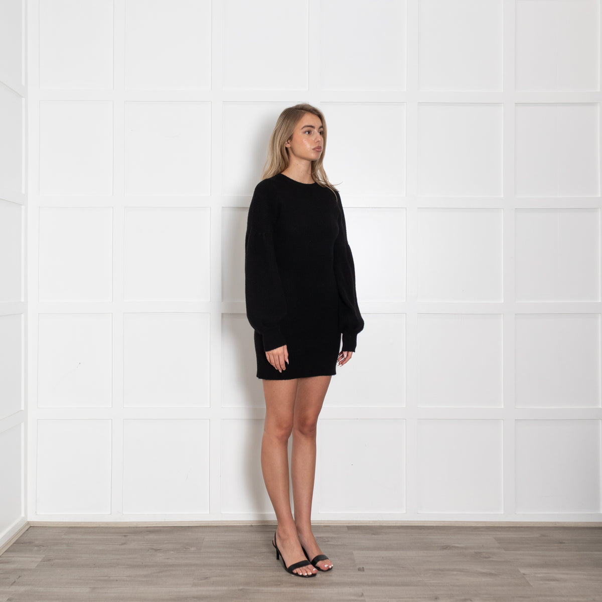 Not Shy Black Cashmere Dress