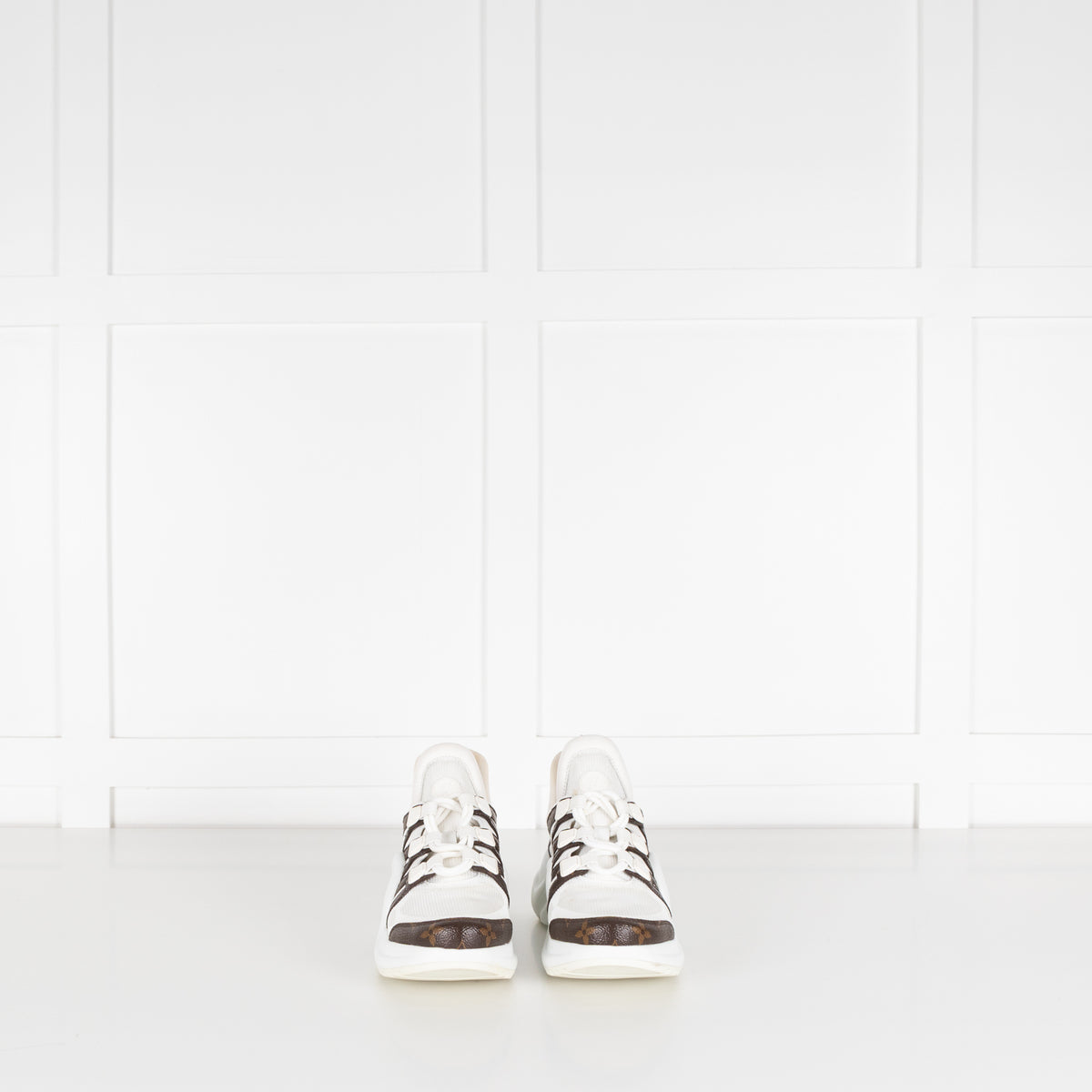 Louis Vuitton White Brown Monogram Archlight Trainers