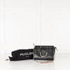 Mugler Black Crossbody Bag with Green Edges
