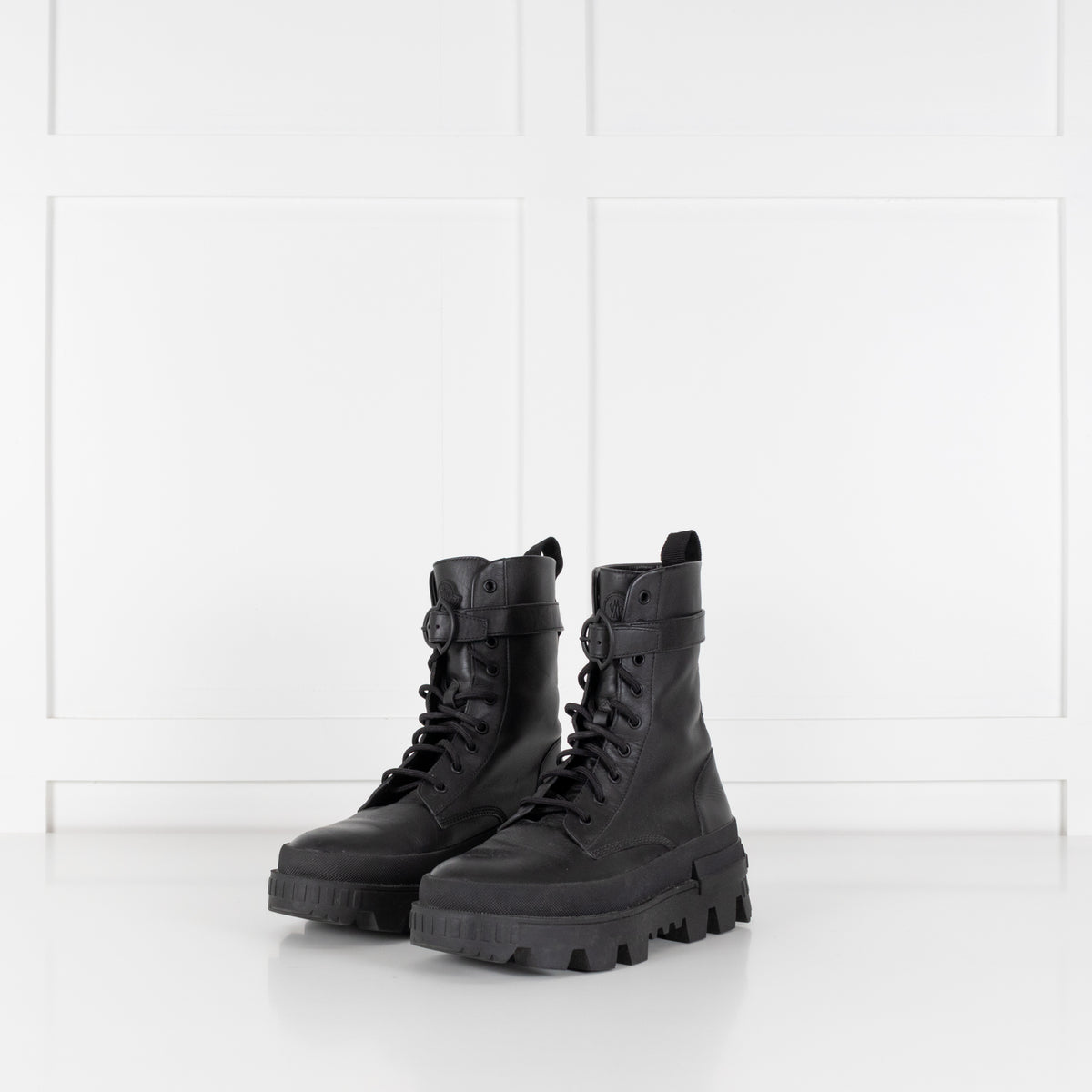 Moncler Carinne Black Hiker Boots
