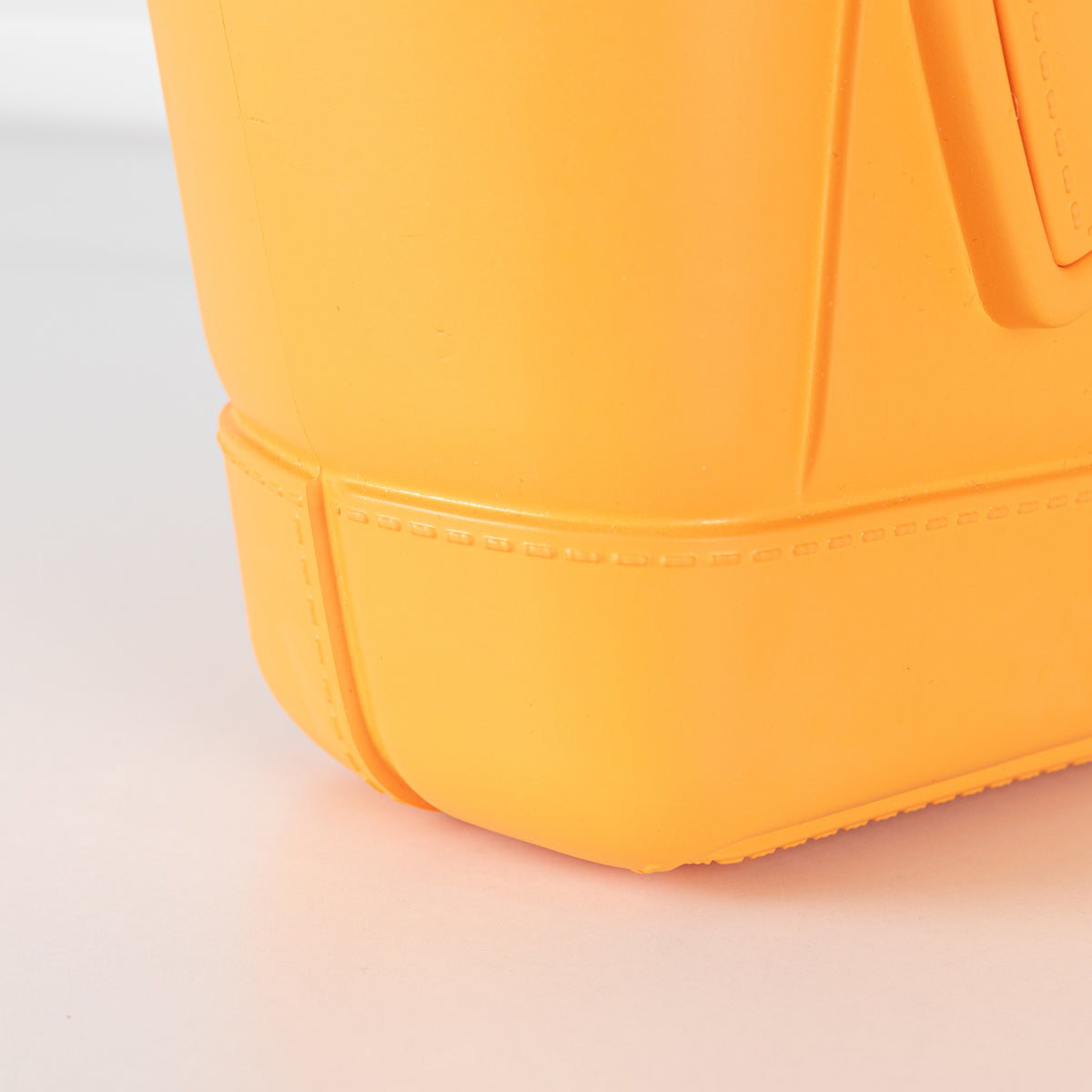 Bottega Veneta Orange Arco Mini Intrecciato Rubber Tote