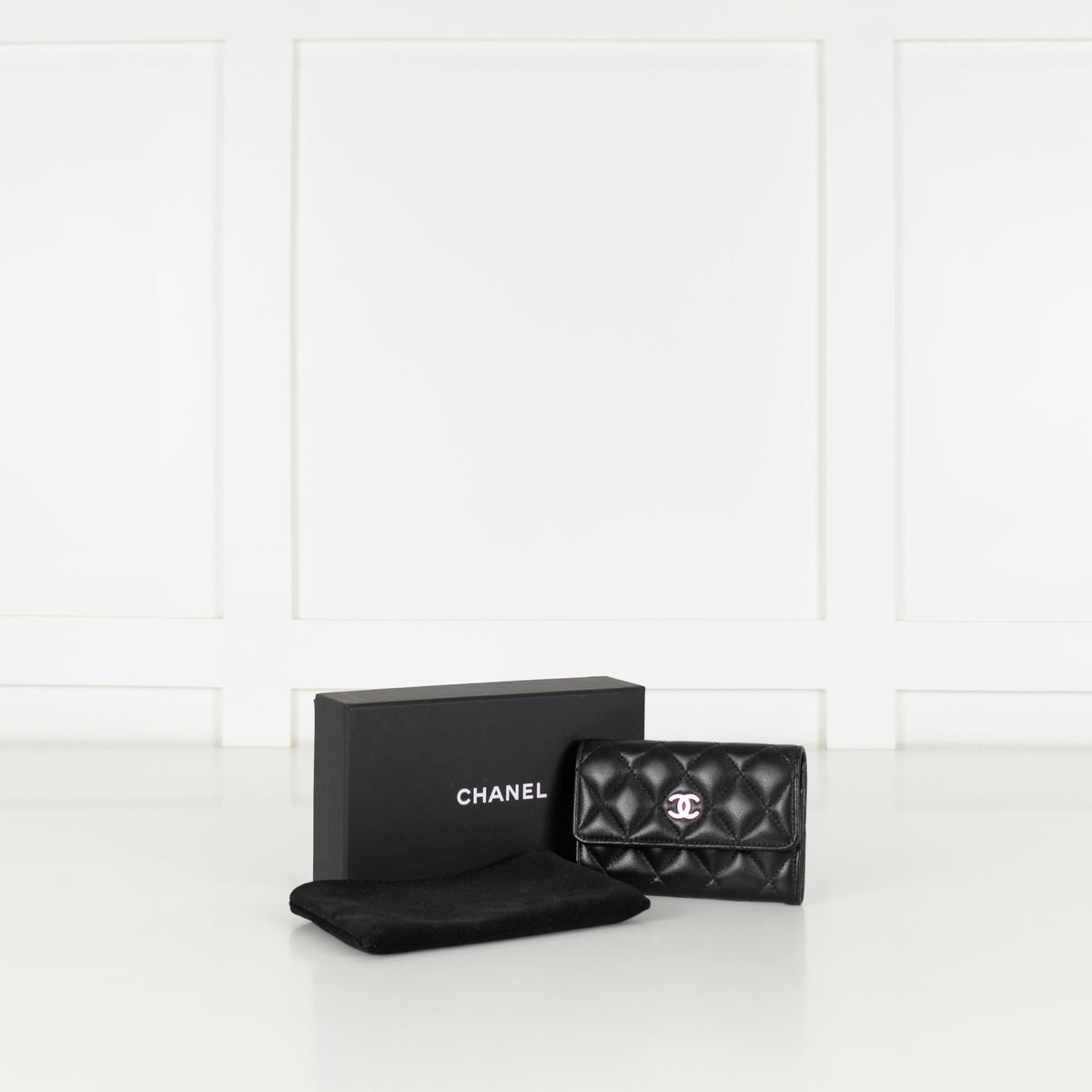 Chanel Black Bi-fold Card Holder