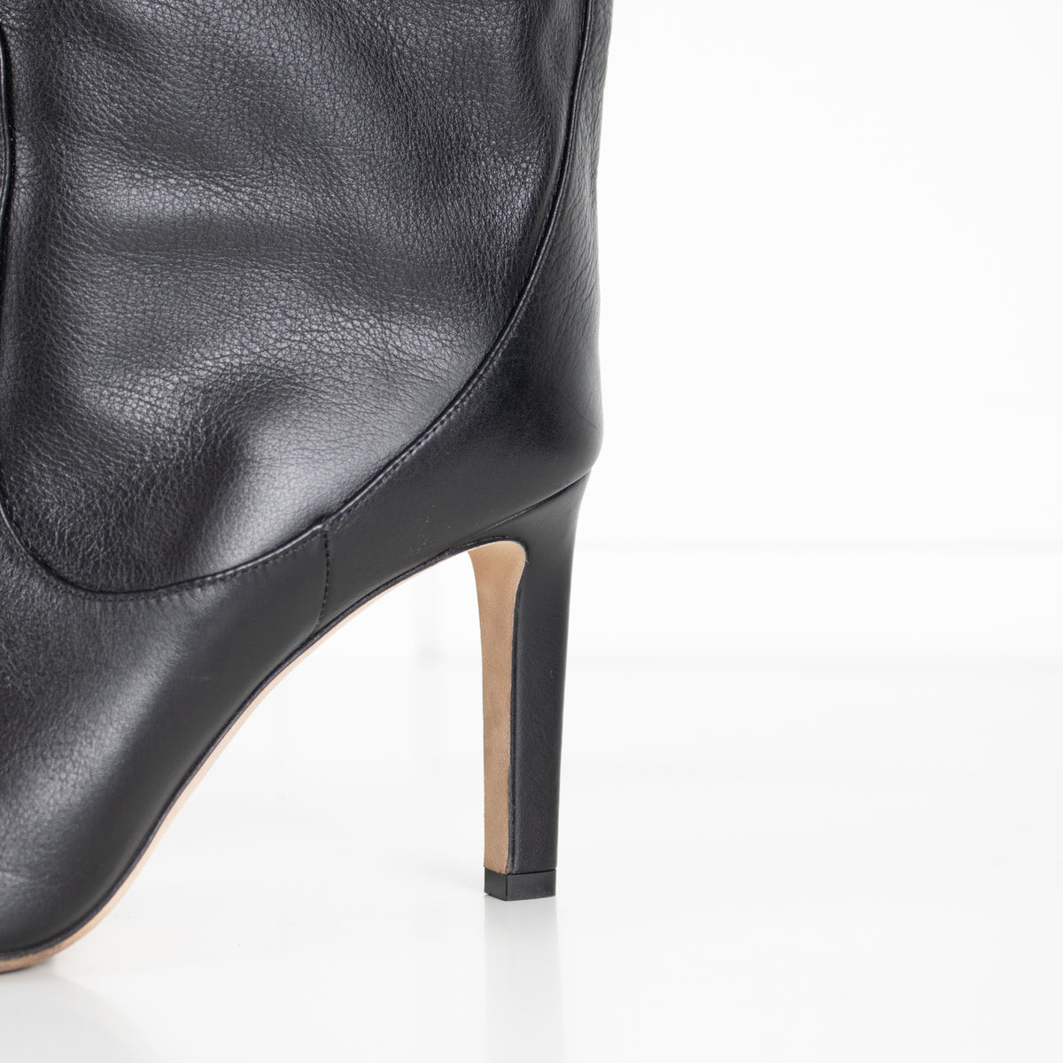 Jimmy Choo Black Knee Length Leather Boots