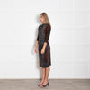 Bottega Veneta Grey Brown Wool Blend Dress