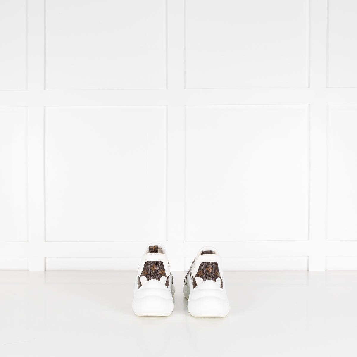 Louis Vuitton White Brown Monogram Archlight Trainers