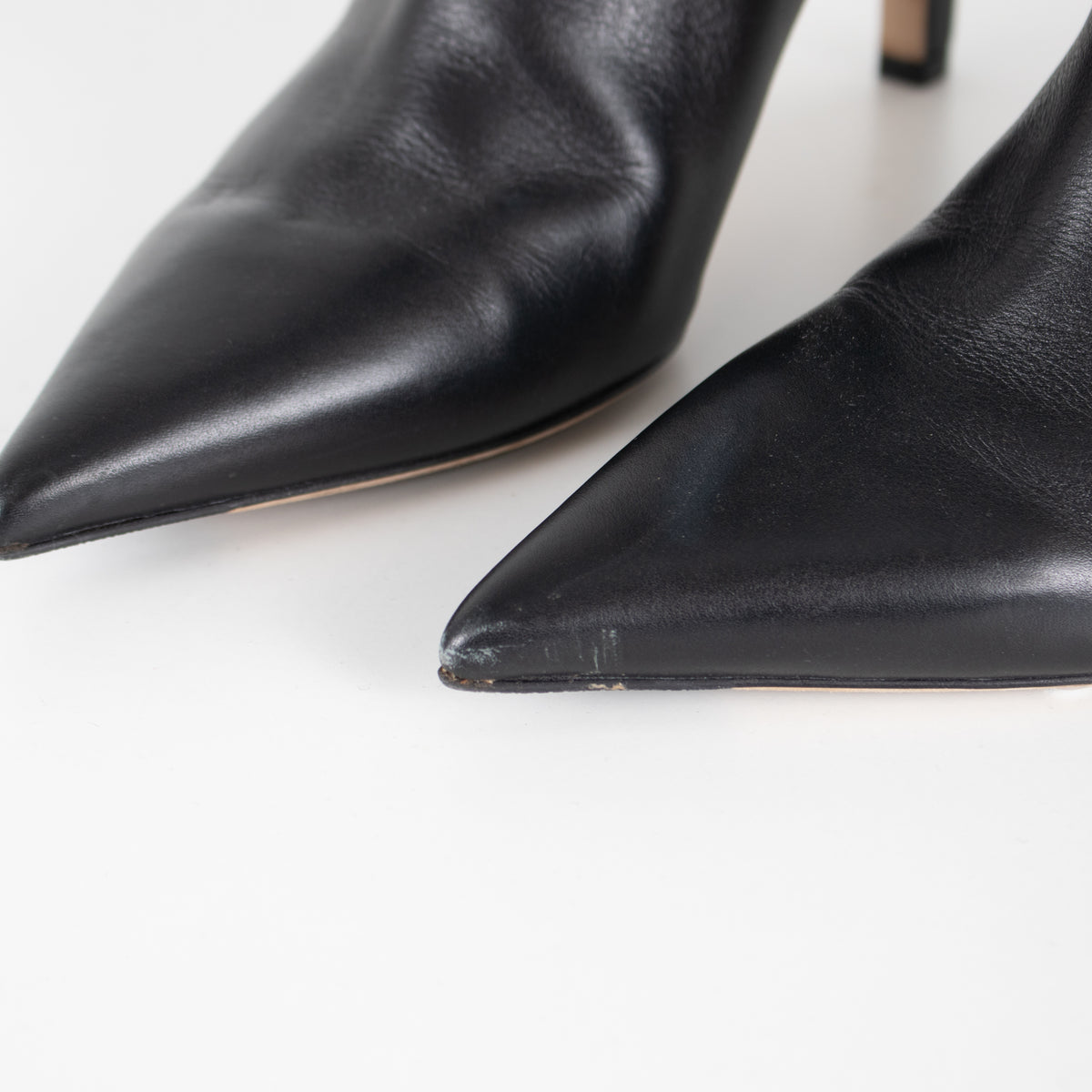 Jimmy Choo Black Knee Length Leather Boots