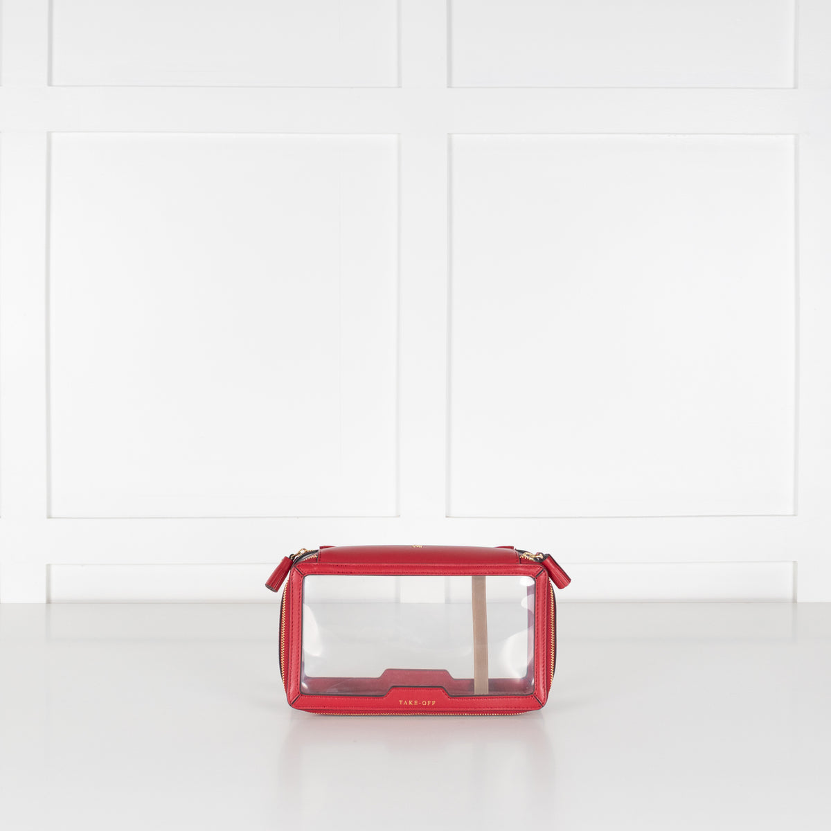 Anya Hindmarch Red Touch Down Makeup Bag