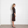 Bottega Veneta Grey Brown Wool Blend Dress