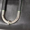 Mugler Black Crossbody Bag with Green Edges