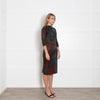 Bottega Veneta Grey Brown Wool Blend Dress
