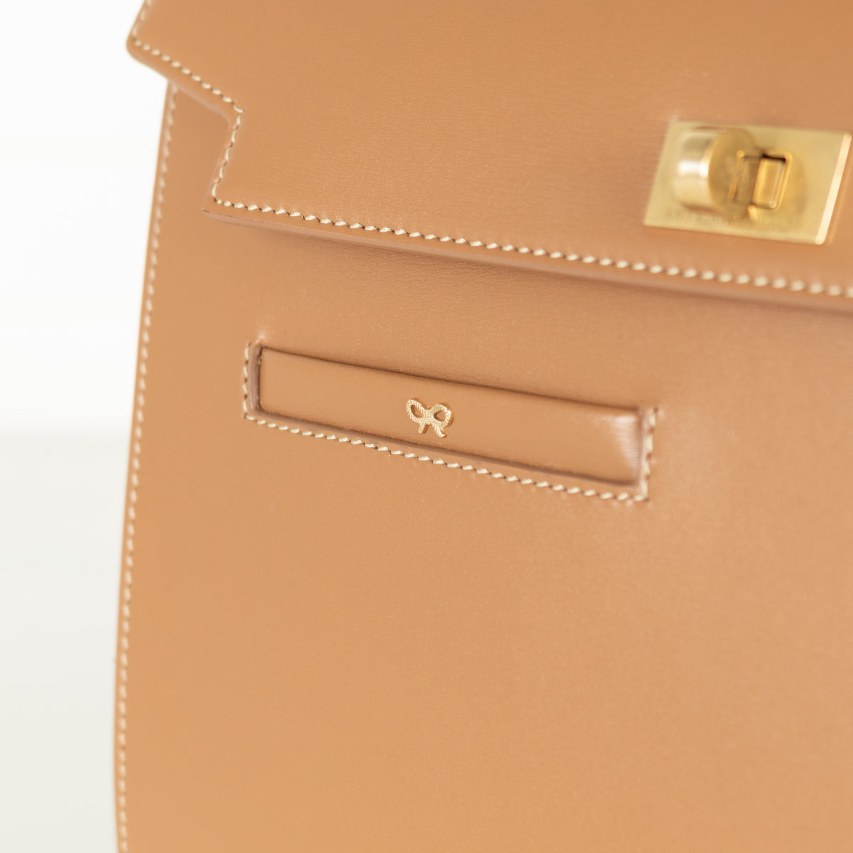 Anya Hindmarch Tan Mortimer Top Handle Bag
