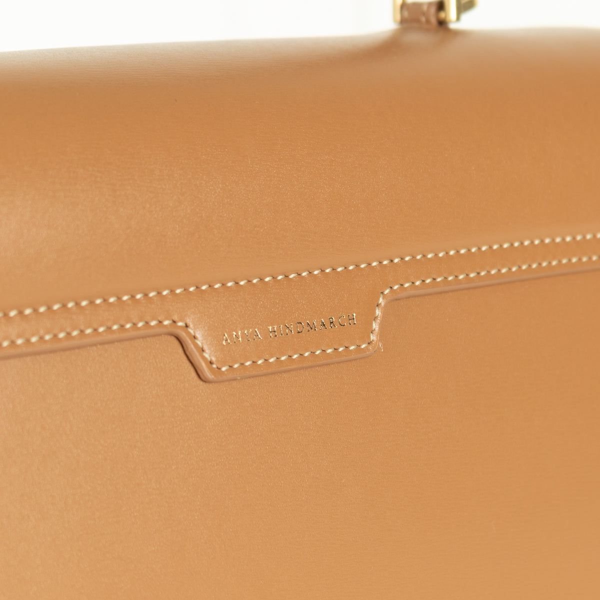 Anya Hindmarch Tan Mortimer Top Handle Bag