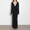 16Arlington Black Solaria Long Sleeve Gown