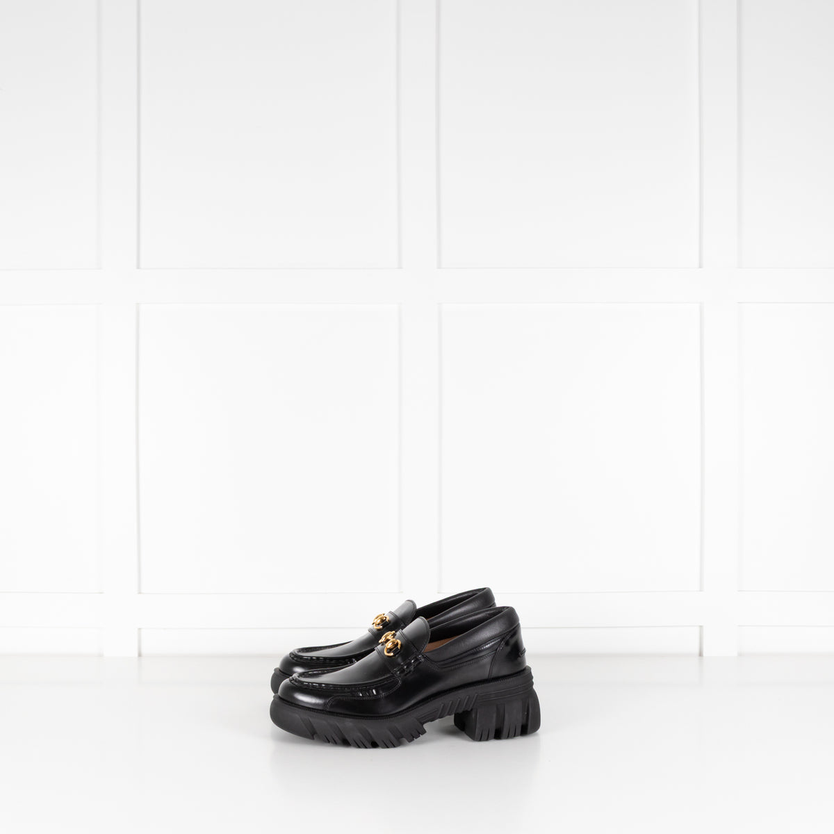 Gucci Black Patent Magnum Samoa Loafers