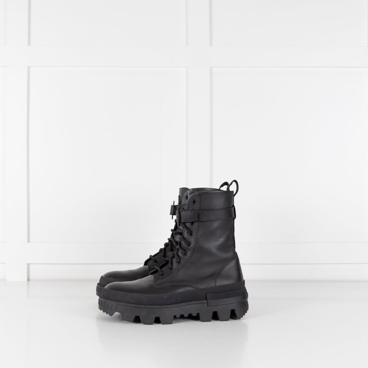 Moncler Carinne Black Hiker Boots