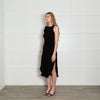 See By Chloe Black Knit Frill Trim Sleeveless Dress