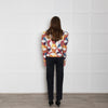 Isabel Marant Etoile Orange And Red Patchwork Zip Up Jacket