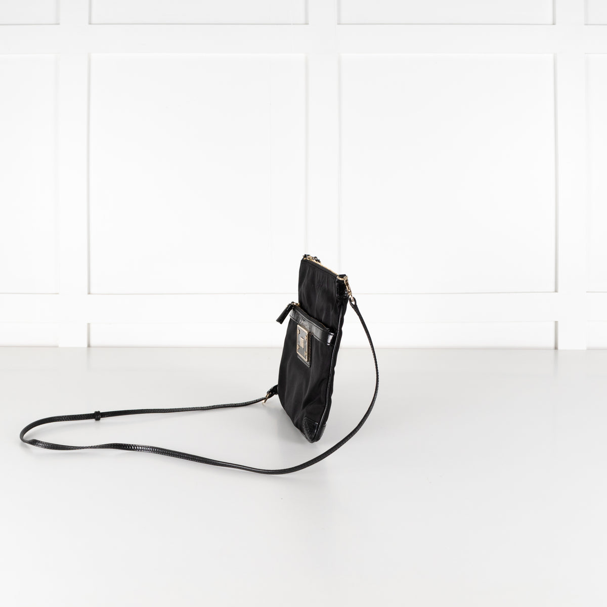 Anya Hindmarch Black Nylon Small Crossbody Bag