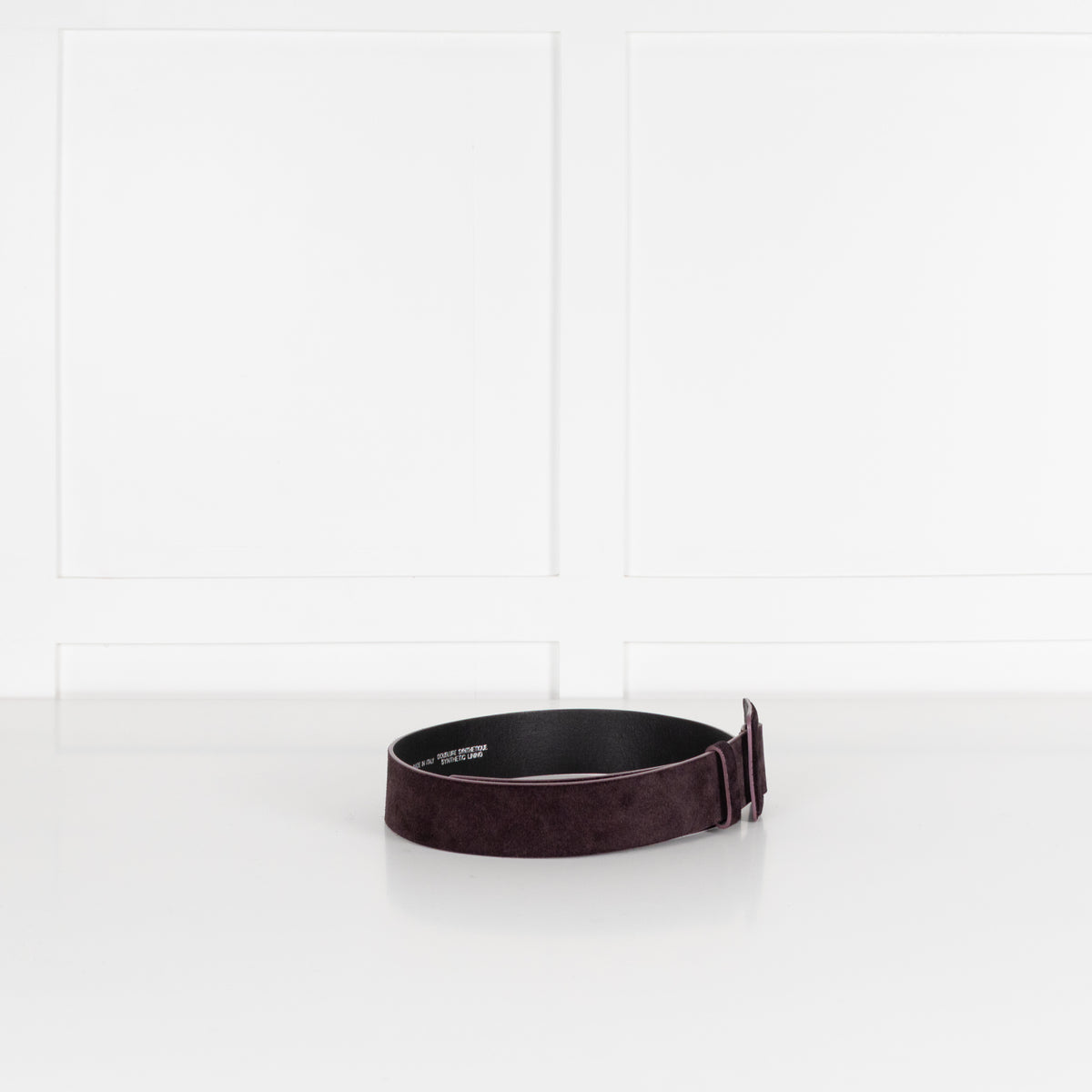 Ba&Sh Aubergine Suede Wide Belt