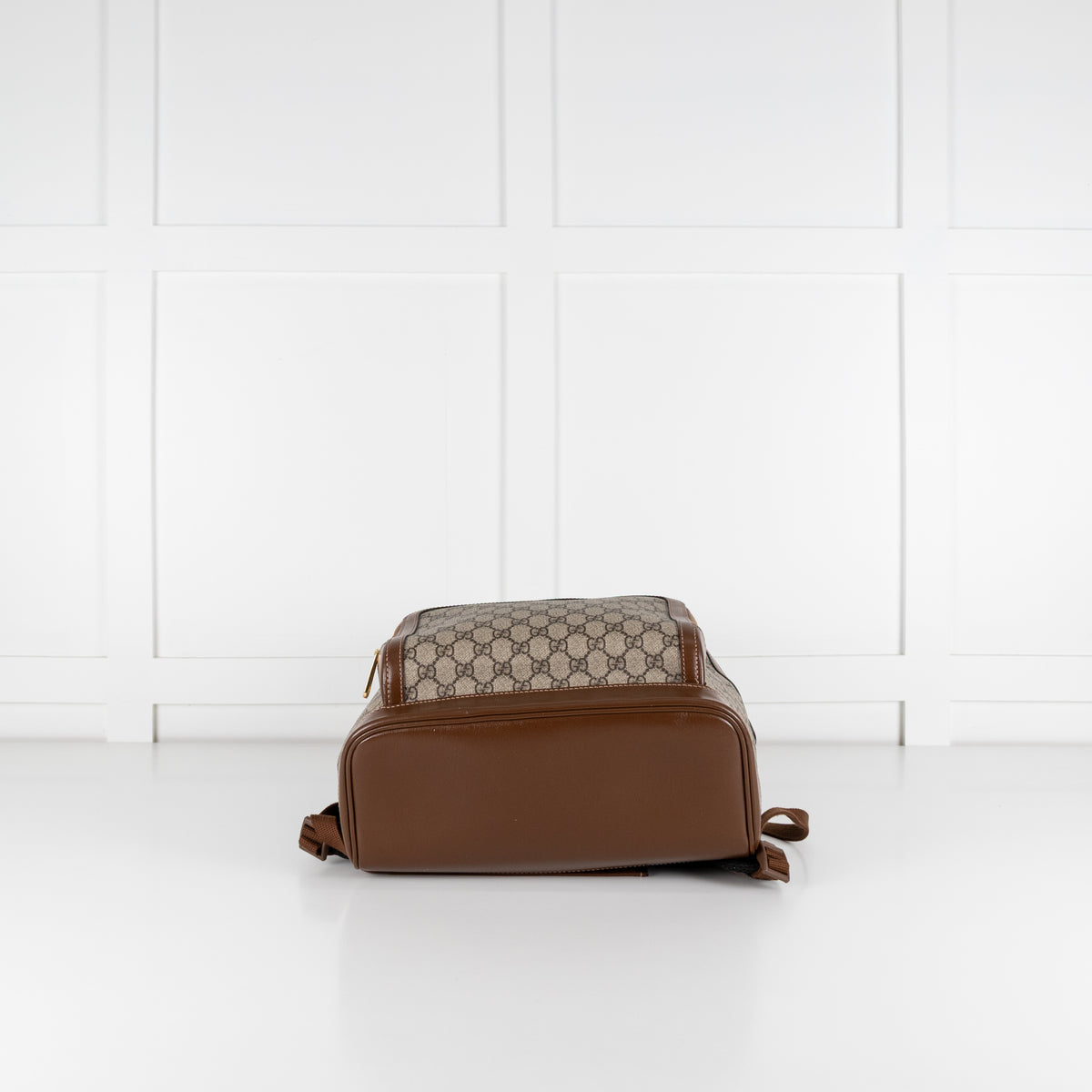 Gucci Beige GG Supreme Monogrammed Backpack