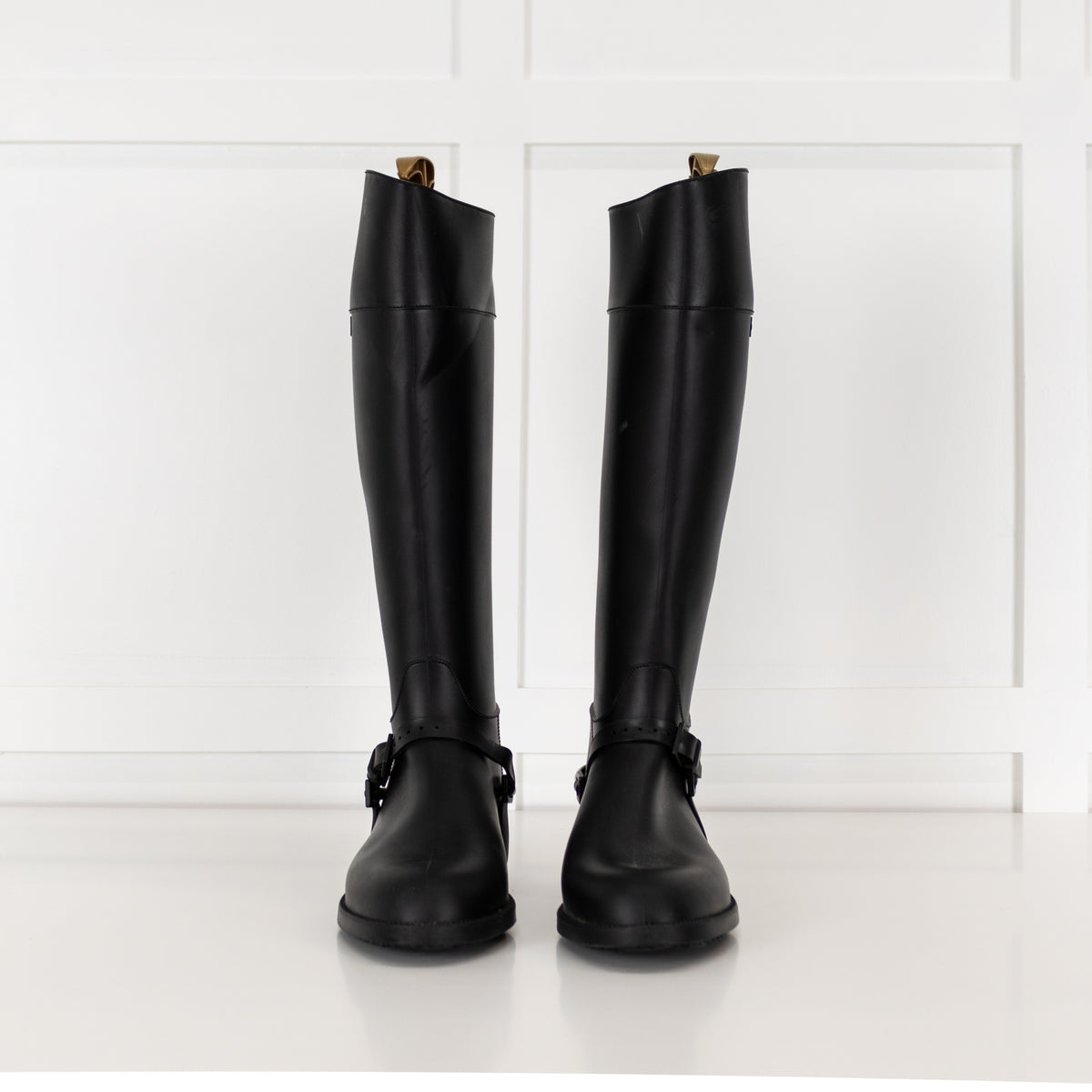 Givenchy Black Rubber Riding Boots