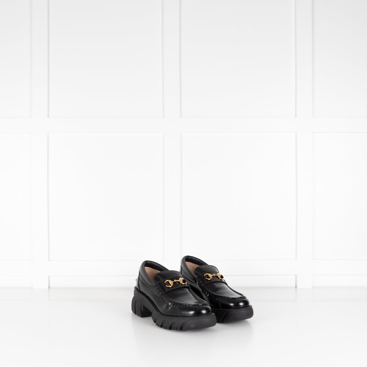 Gucci Black Patent Magnum Samoa Loafers