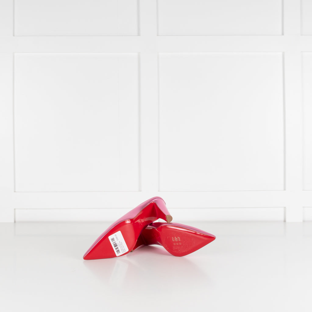 Christian Louboutin Metallic Pink Very Vee Mules