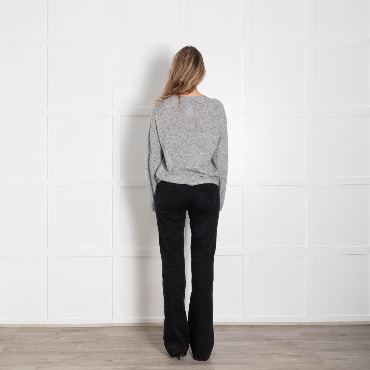 Mos Mosh Grey Wool Mix Jumper