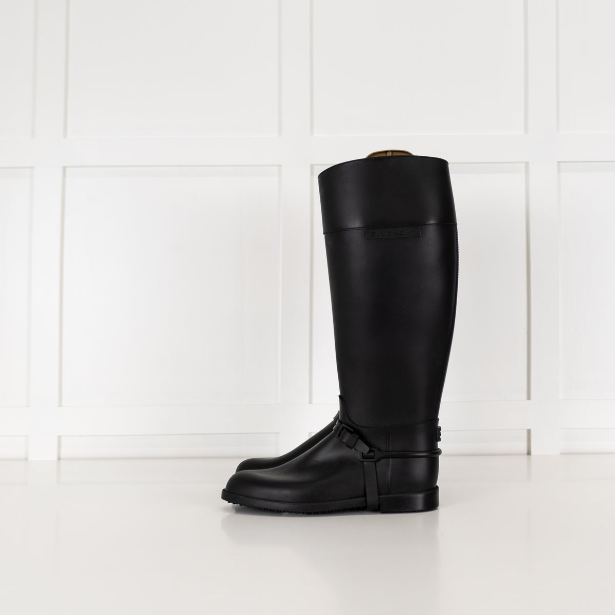Givenchy Black Rubber Riding Boots