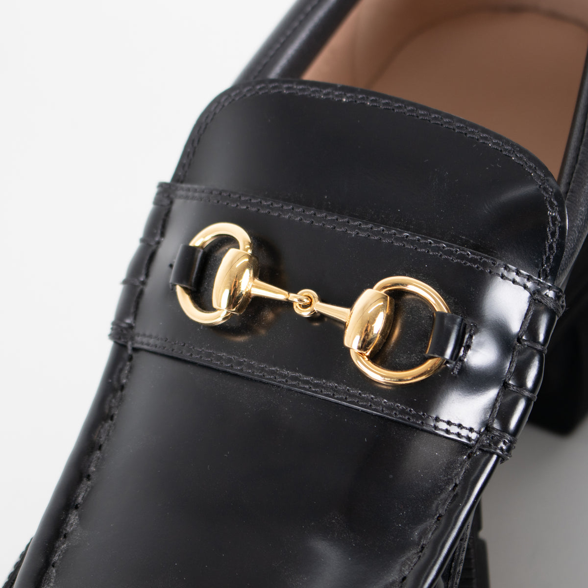 Gucci Black Patent Magnum Samoa Loafers