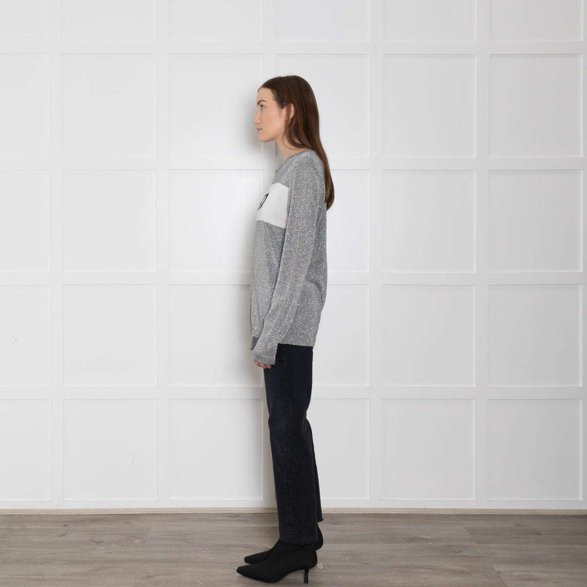 Bella Freud Silver Lurex '1970' Jumper
