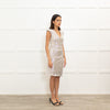 Maje Pale Sequin Cross Front Sleeveless Dress