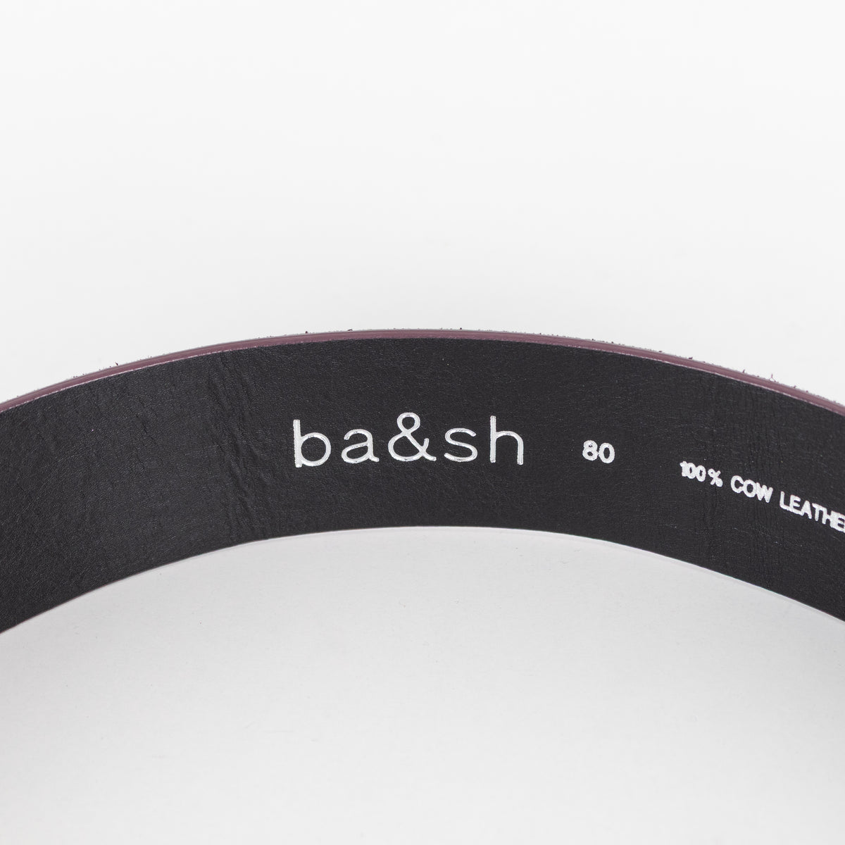 Ba&Sh Aubergine Suede Wide Belt