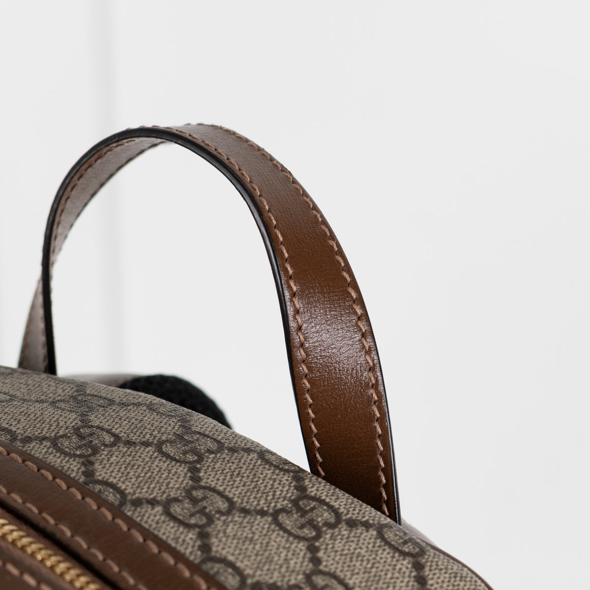 Gucci Beige GG Supreme Monogrammed Backpack