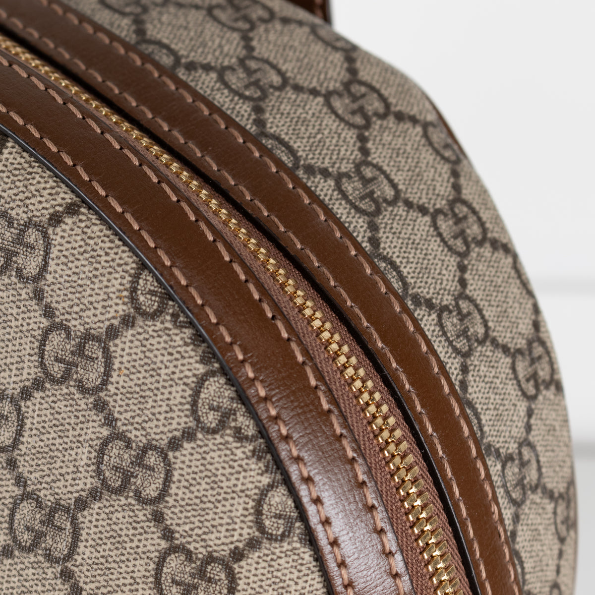 Gucci Beige GG Supreme Monogrammed Backpack