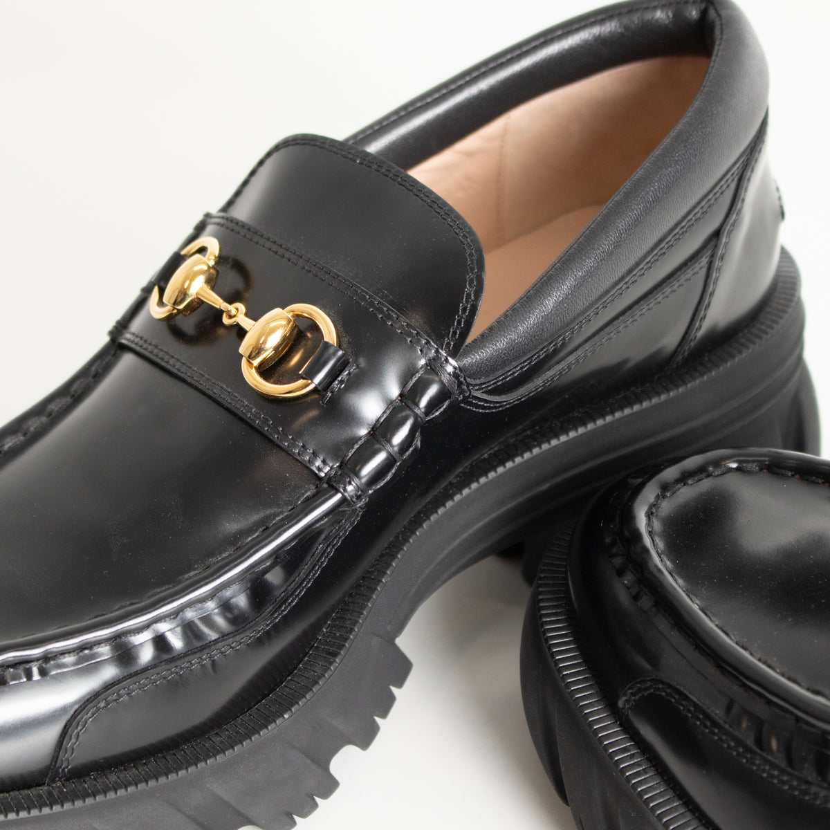 Gucci Black Patent Magnum Samoa Loafers