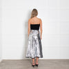 Molly Goddard Silver Sequin A Line Midi Skirt
