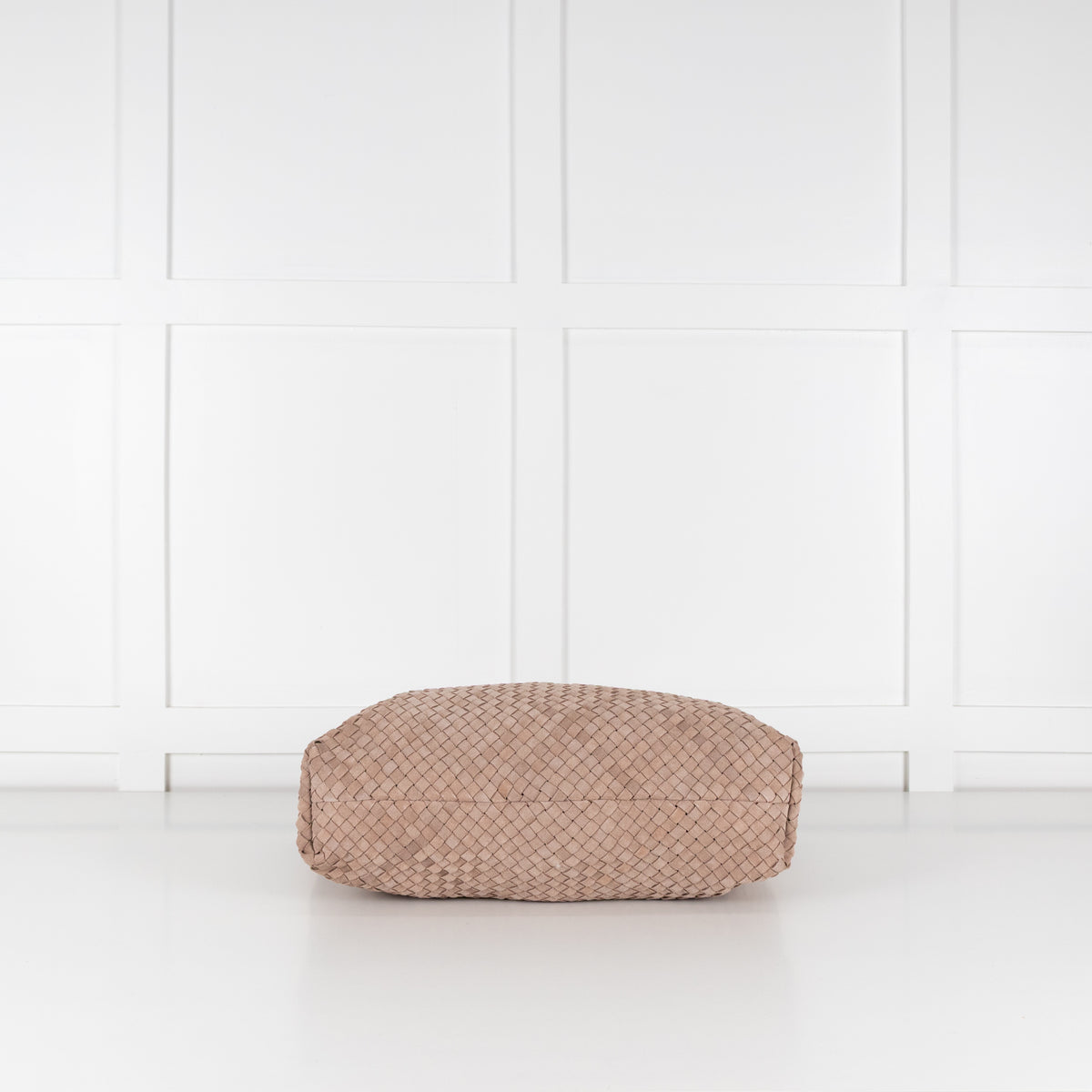 Milaner Taupe The Classic Elena Woven Handbag
