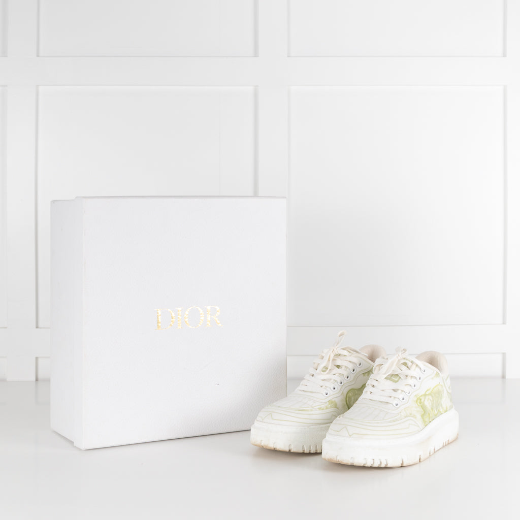 Christian Dior Addict White/Lime Sneakers