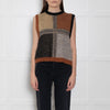 Stella Nova Brown Check Knitted Vest