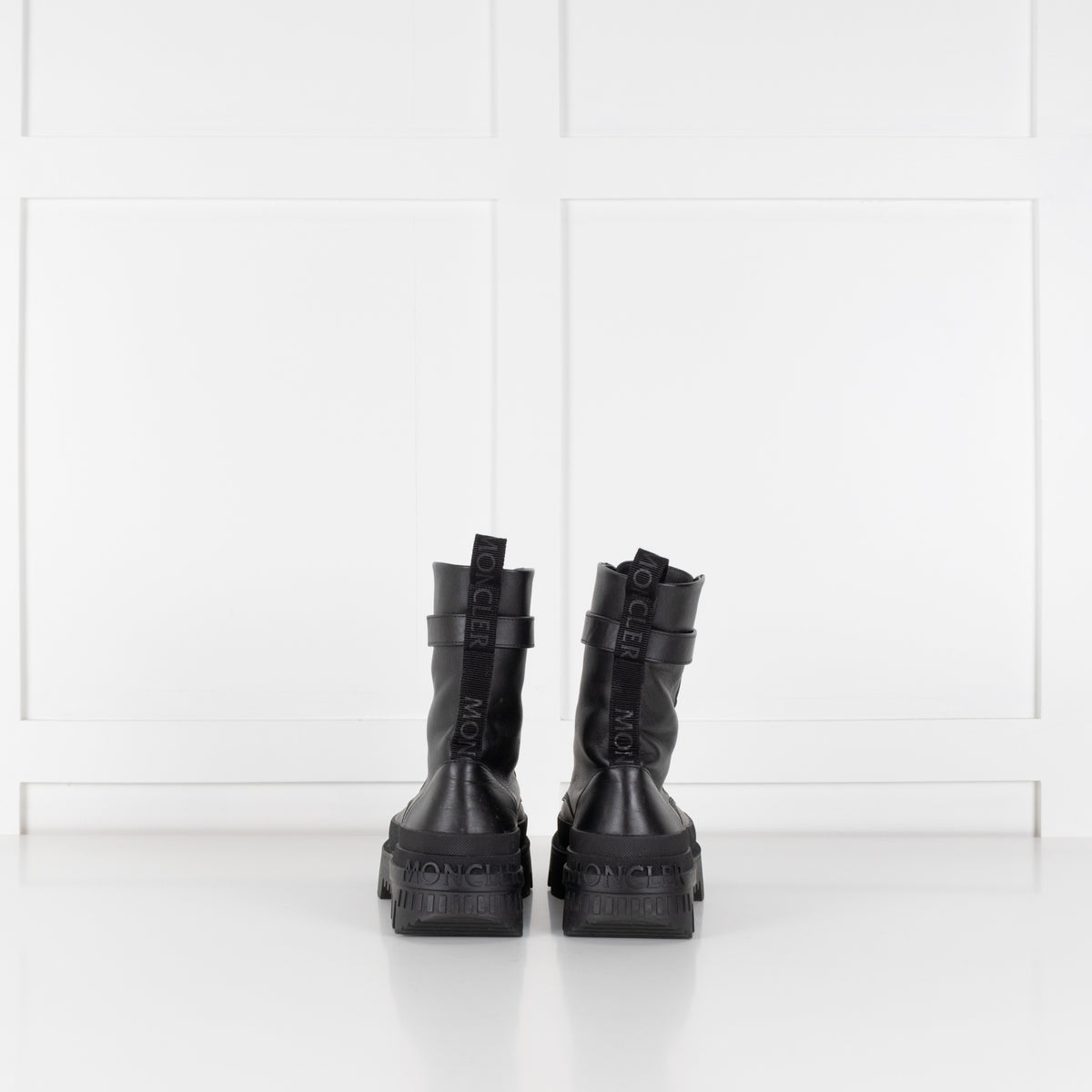 Moncler Carinne Black Hiker Boots