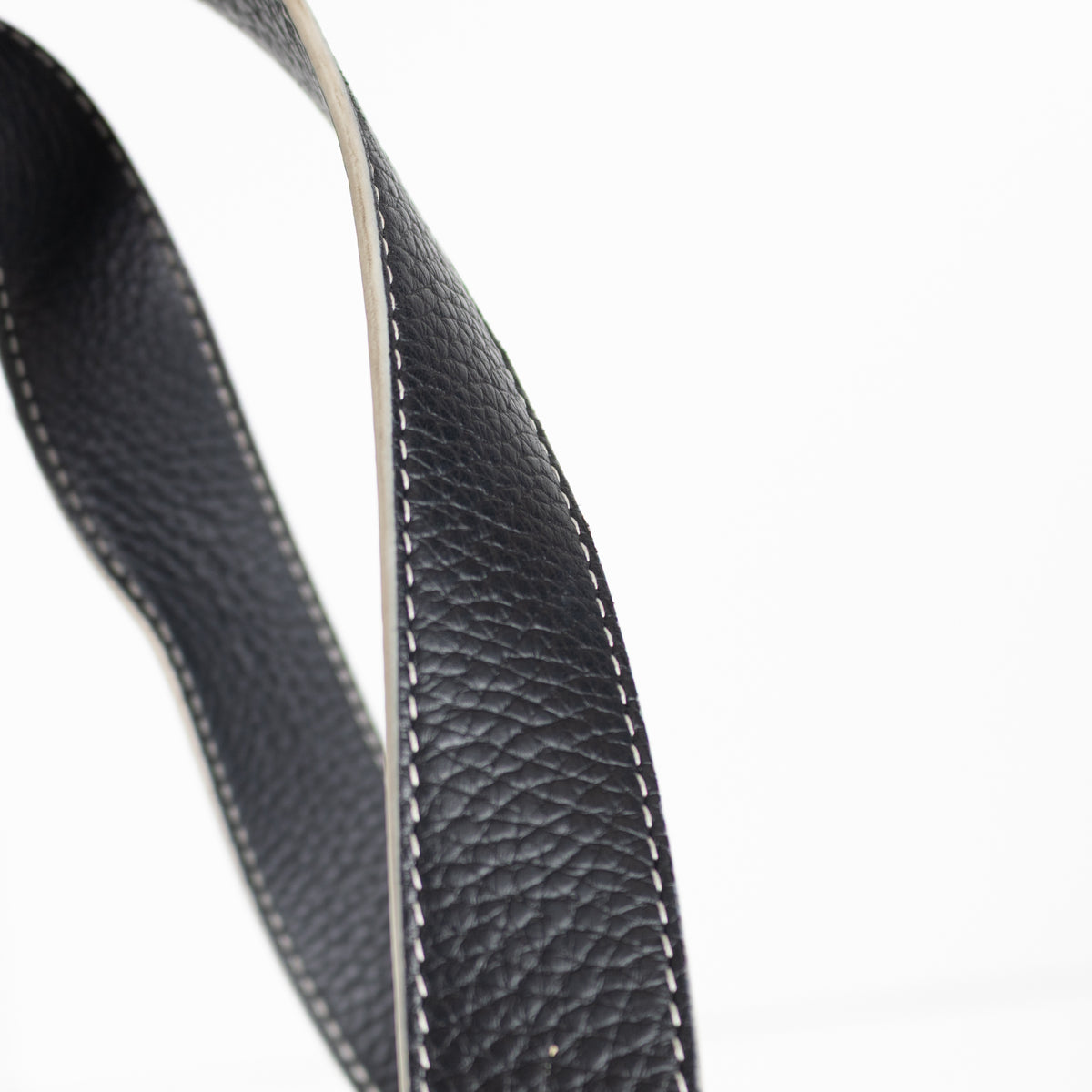 Strathberry Black Tote Bag with White Trim