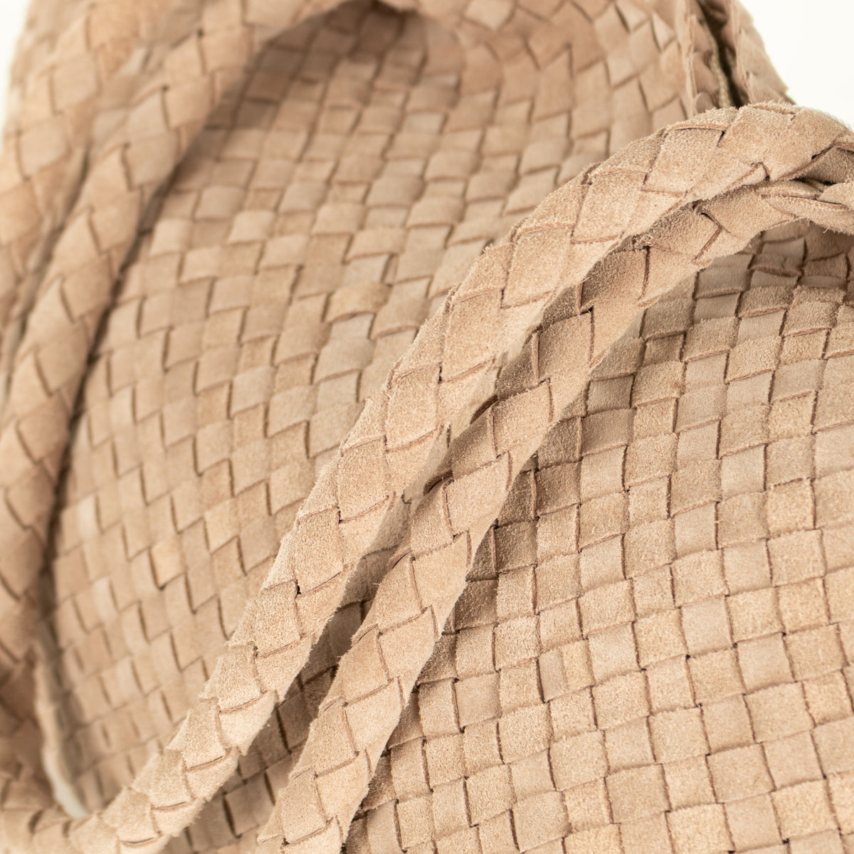 Milaner Taupe The Classic Elena Woven Handbag