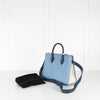 Strathberry Blue Colour Block Midi tote