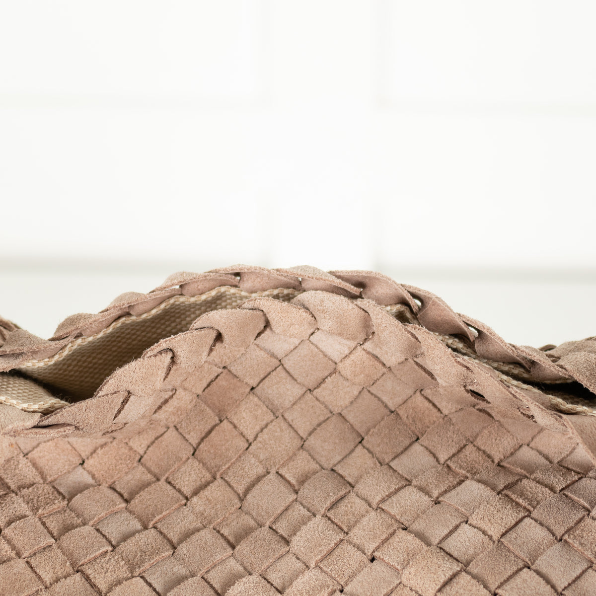 Milaner Taupe The Classic Elena Woven Handbag