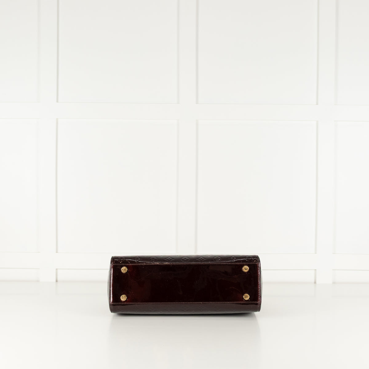 Louis Vuitton Burgundy Brea GM Patent Leather Bag