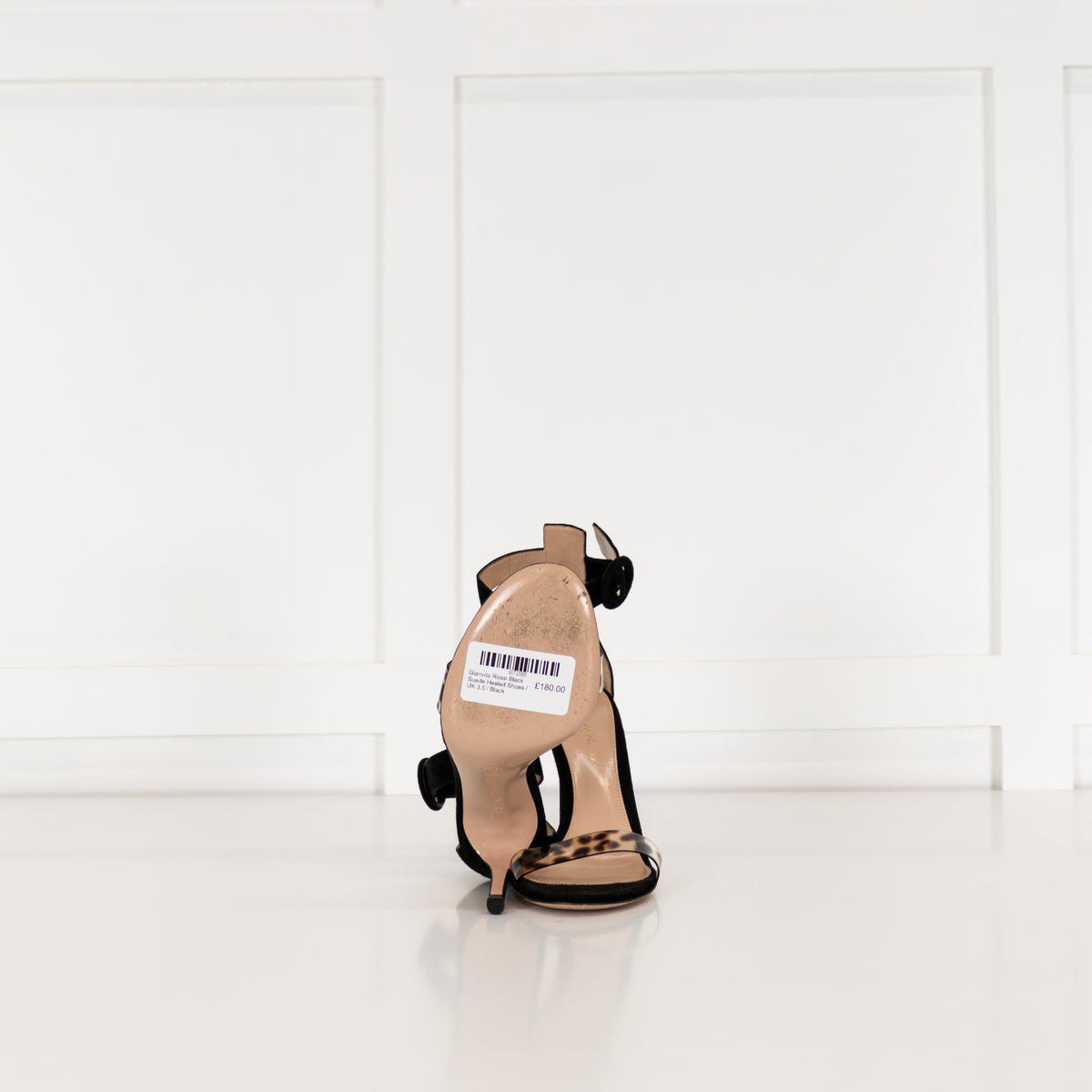 Gianvito Rossi Black Suede Heeled Shoes